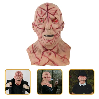 Strašidelné Tváre Halloween Masky Pre Dospelých Strašný Tvár Cosplay Party Hororové Masky Realistický